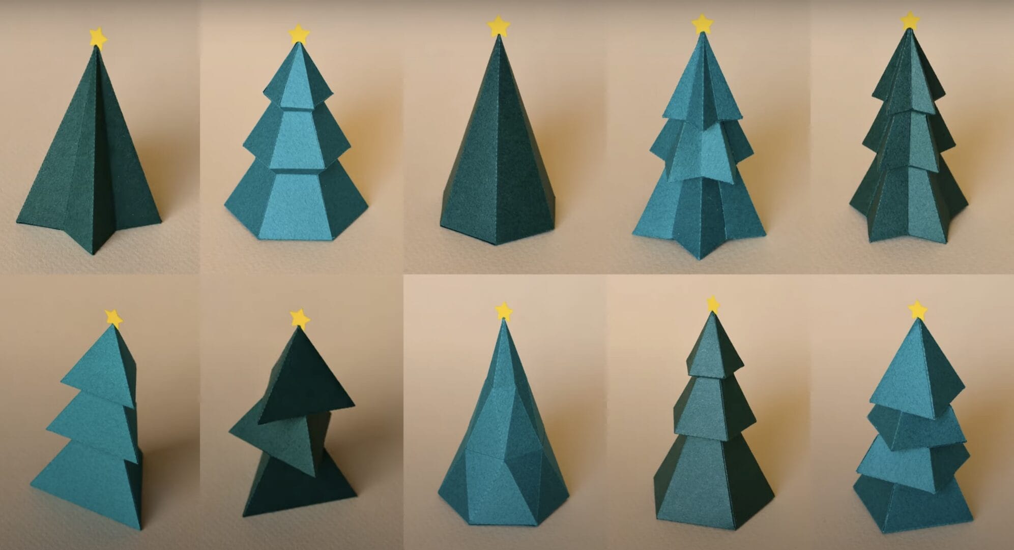 Paper Christmas Bushes by Maho Motoyama Take Vacation Containers to a New Degree — Colossal