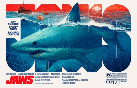 Juxtapoz Magazine – JAWS: 50th anniversary art show @ Art Alliance of Monmouth County, Red Bank, New Jersey