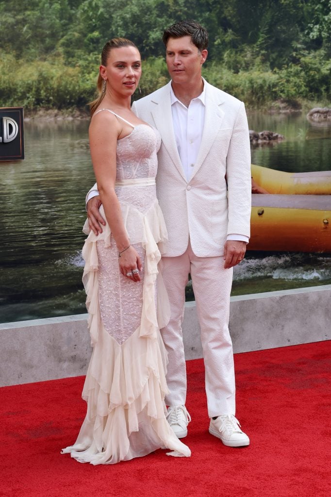 Colin Jost Chided By Haters After Scarlett Johansson Kisses Jonathan Bailey In Front of Him