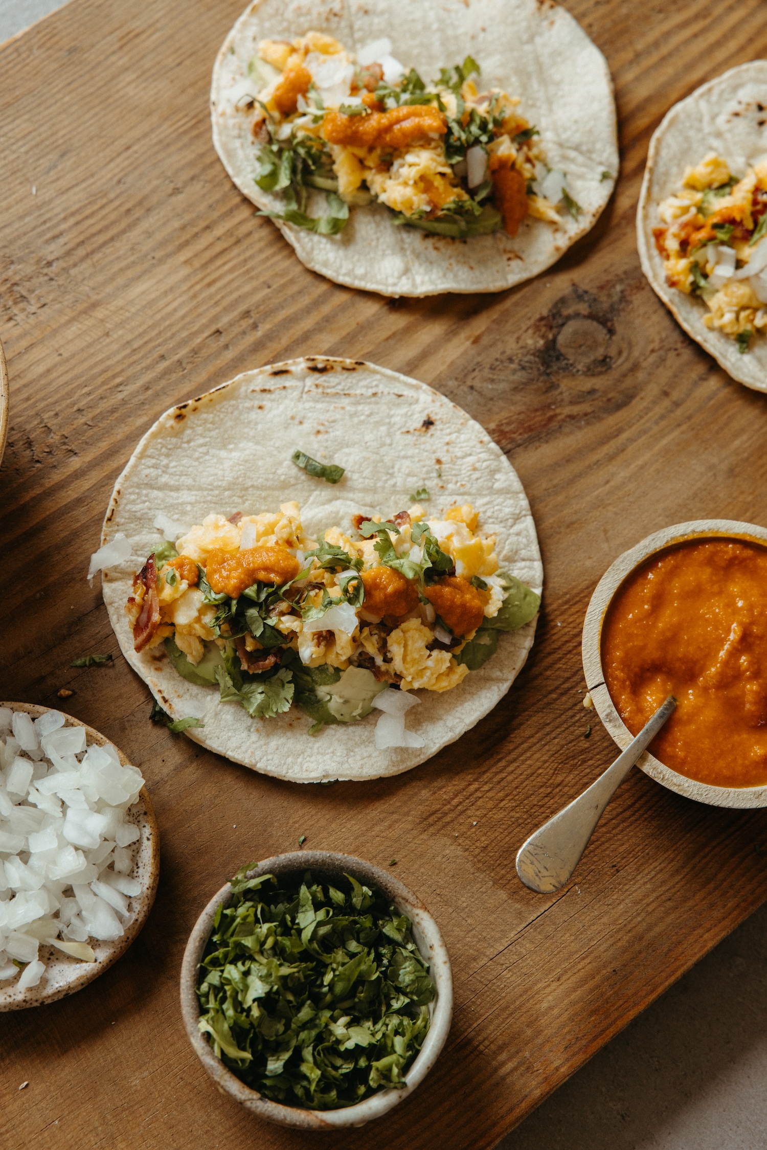 Austin-Style Breakfast Taco Recipe with Bacon, Egg, & Avocado