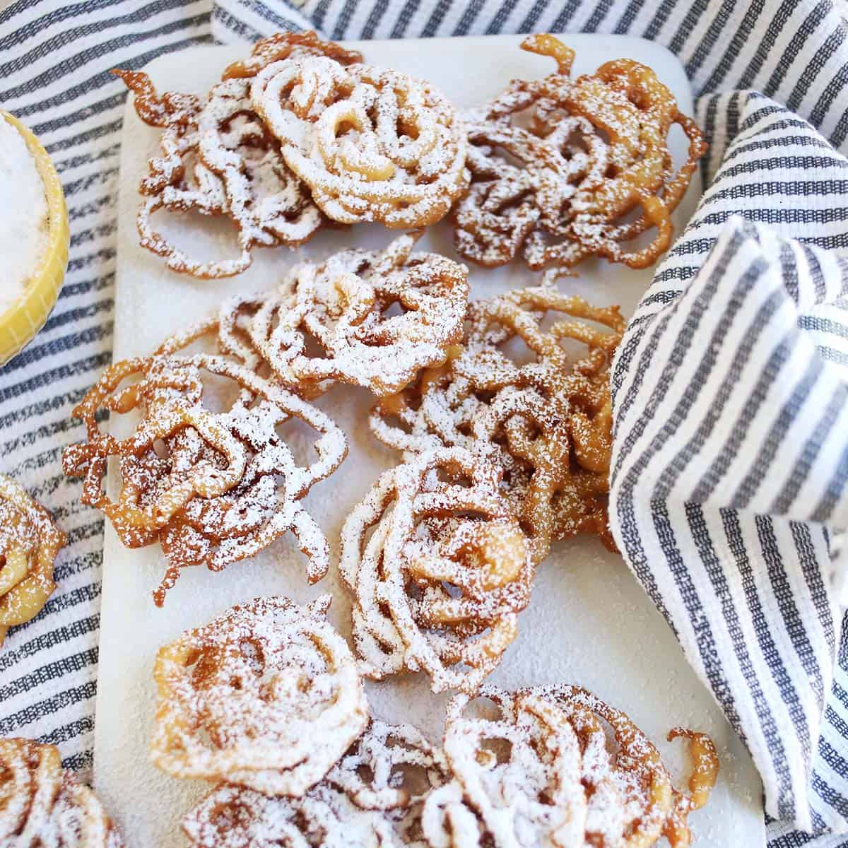 Super Easy Funnel Cake – A Beautiful Mess