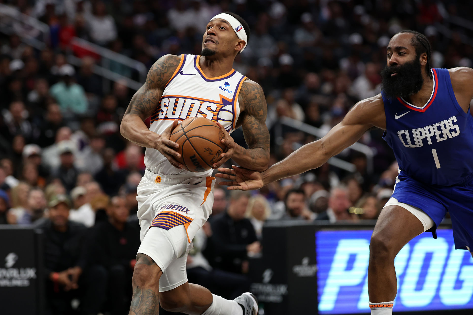 Clippers executive Lawrence Frank takes shot at Phoenix Suns while discussing Bradley Beal’s new dynamic with James Harden