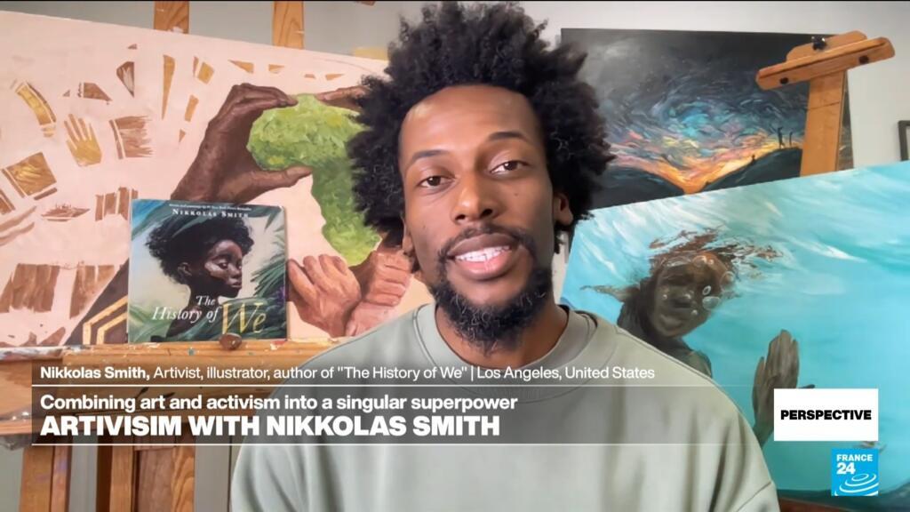 Artist Nikkolas Smith aims to 'inspire people to make a positive change in the world'
