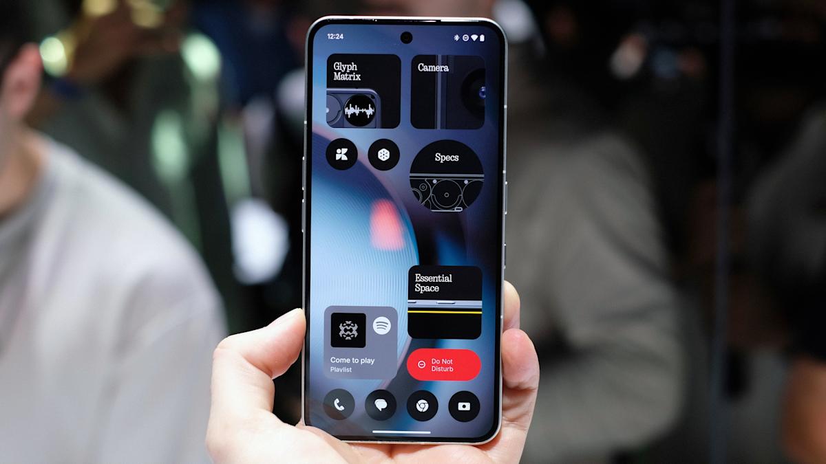 A tiny, playful dot-matrix display within the firm’s costliest telephone but