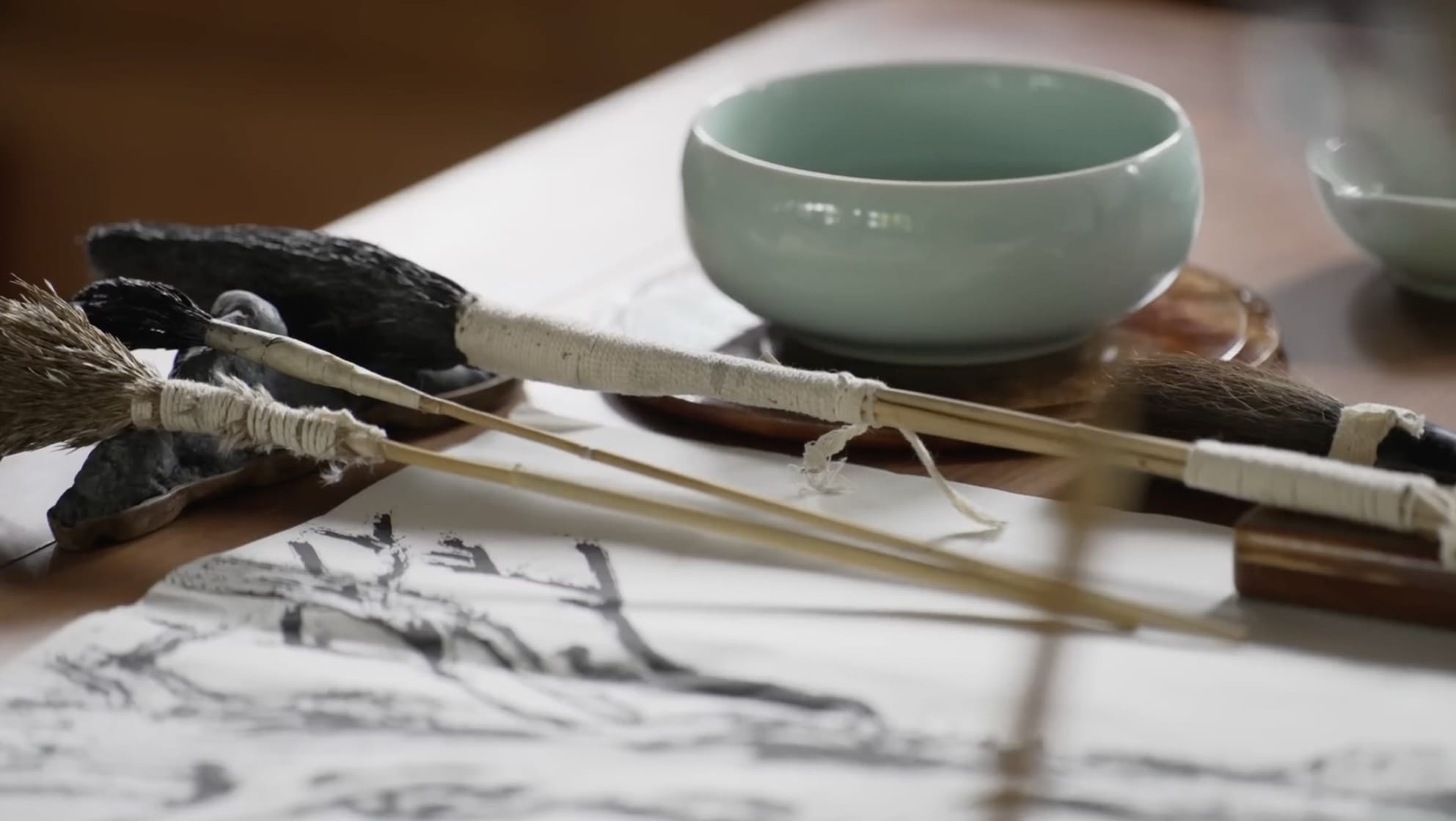 Wang Mansheng Turns to Nature to Make His Own Paintbrushes from Organic Materials — Colossal