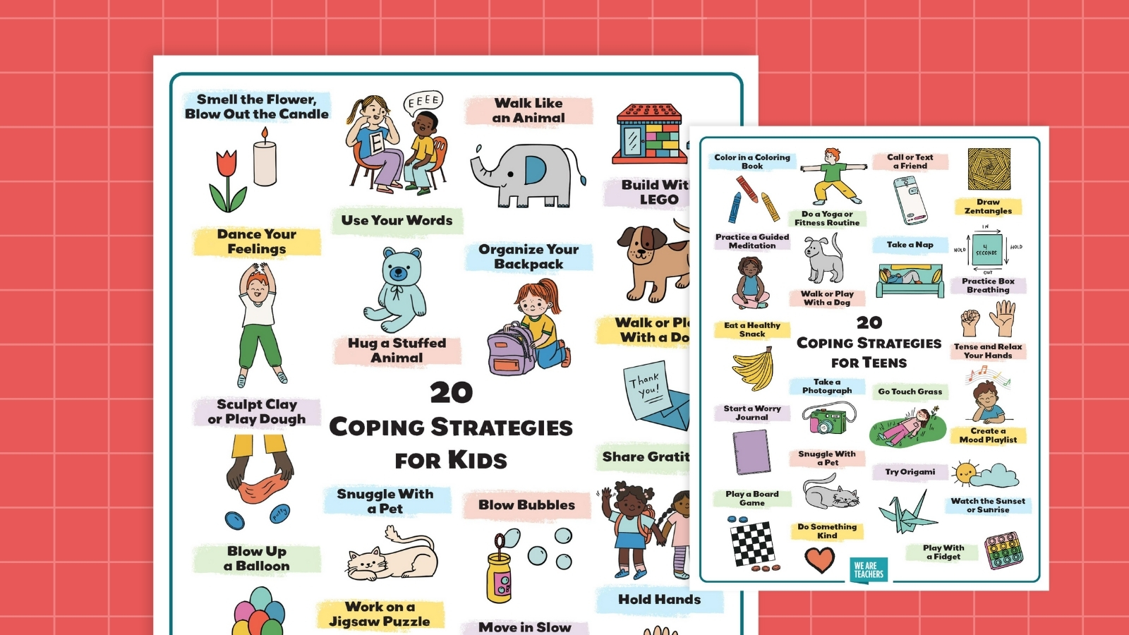 100 Helpful Coping Strategies for Kids and Teens (Plus Free Posters)