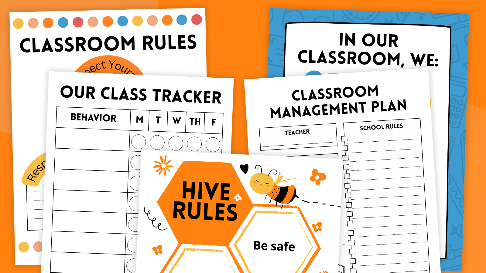 Classroom Management Plan Printable Bundle
