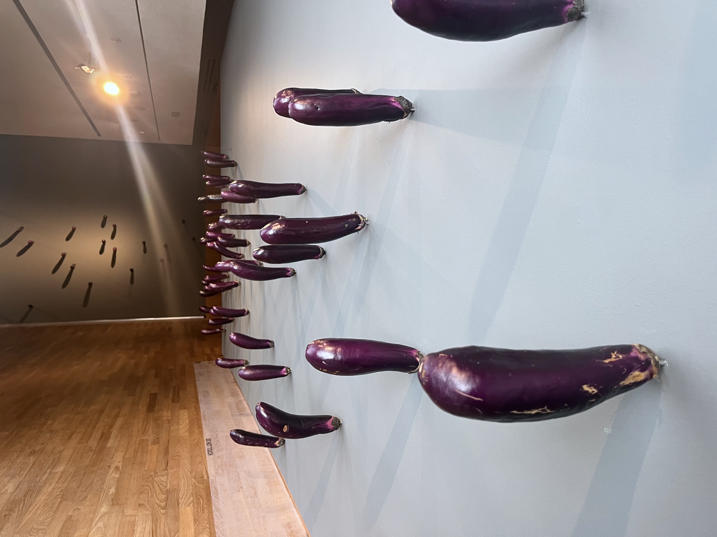 Visitors Can’t Keep Their Hands Off This Eggplant Artwork