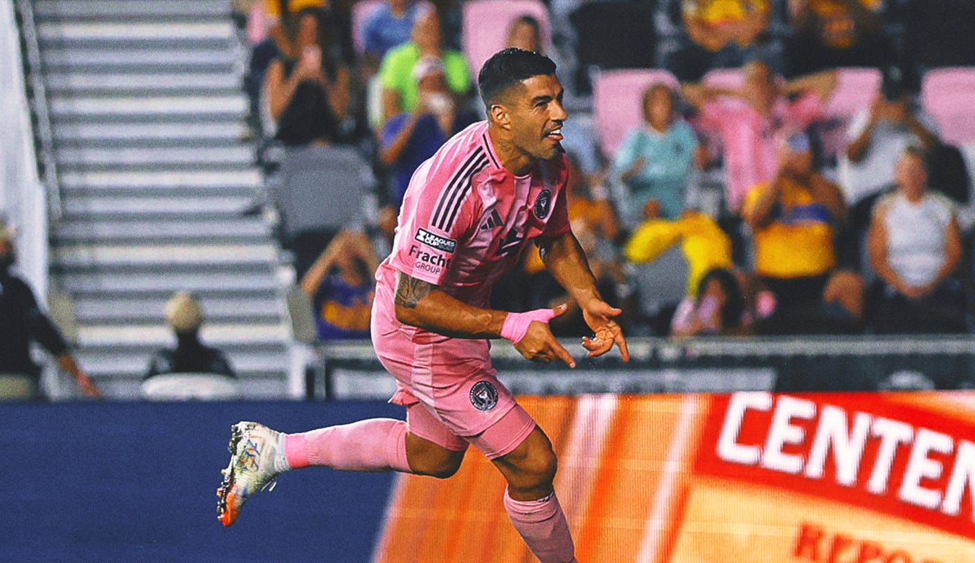 With Lionel Messi out, Luis Suarez’s brace lifts Inter Miami over Tigres UANL