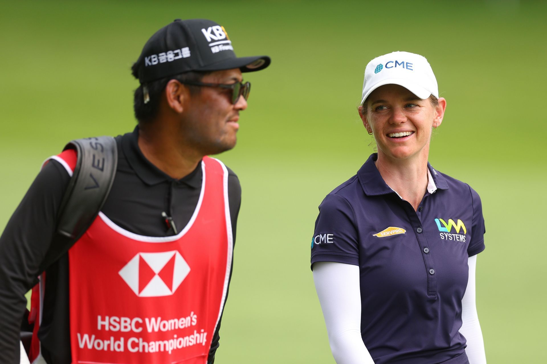 Sarah Schmelzel shares mid-round chat with caddie that turned her day at Walmart NW Arkansas Championship