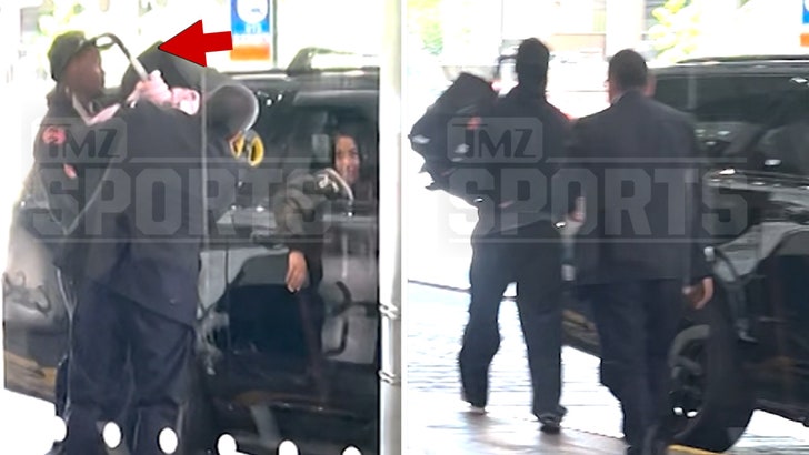 Stefon Diggs Spotted Leaving Hospital With Baby Carrier in May