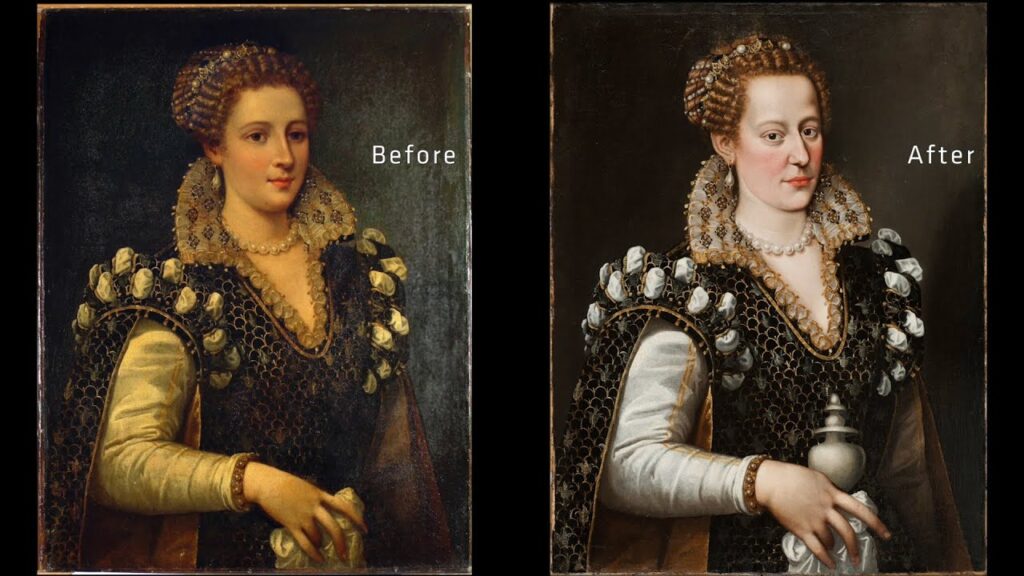 An Art Conservator Restores a Painting of the Doomed Party Girl Isabella de’ Medici: See the Before and After