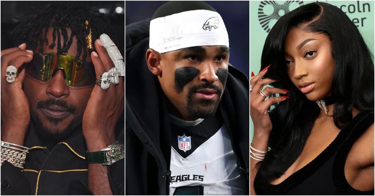 Antonio Brown takes wild shot at Angel Reese by dragging WNBA star over Jalen Hurts’ poor show vs. Giants