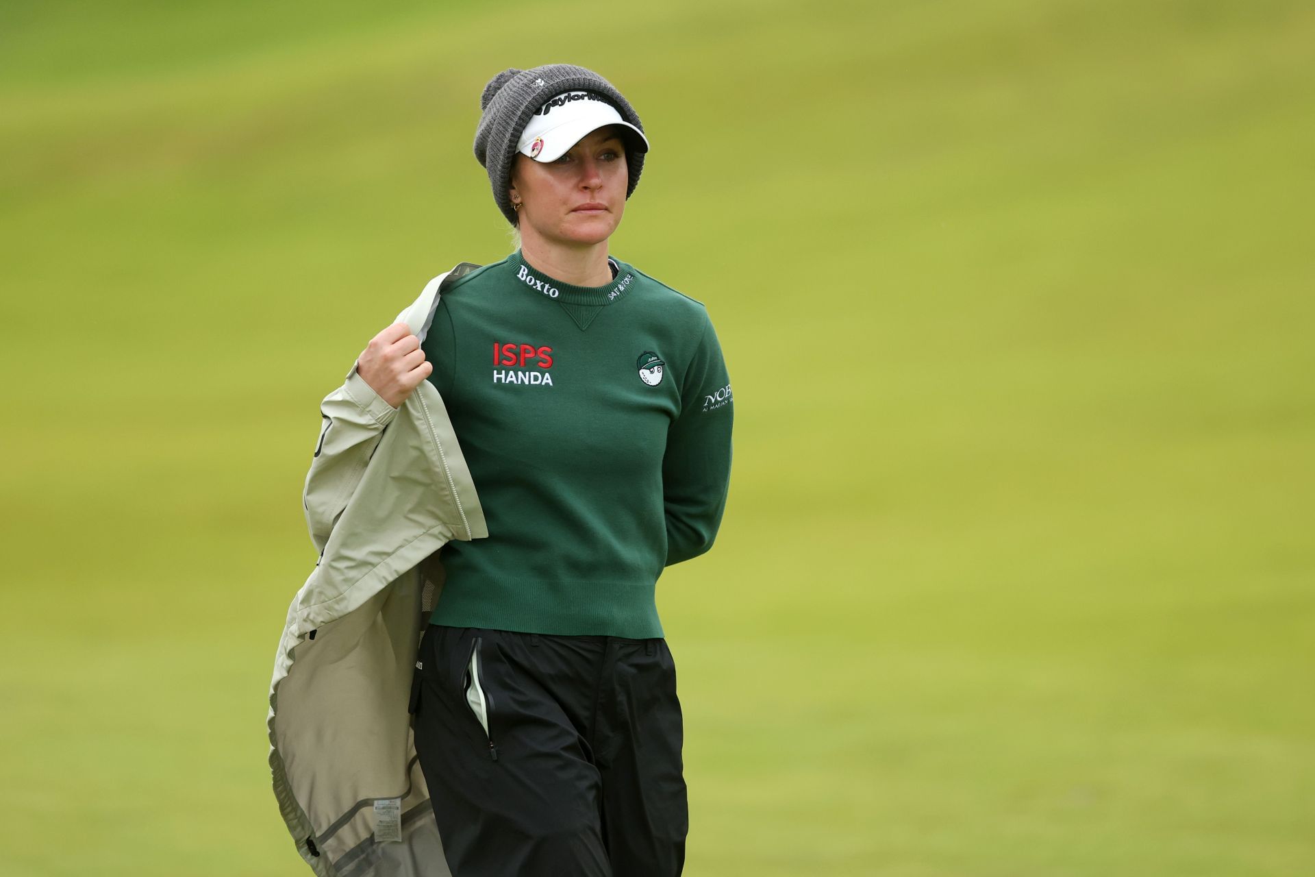 Charley Hull sports Blue and White on Hawaii Beach amid the Lotte Championship action