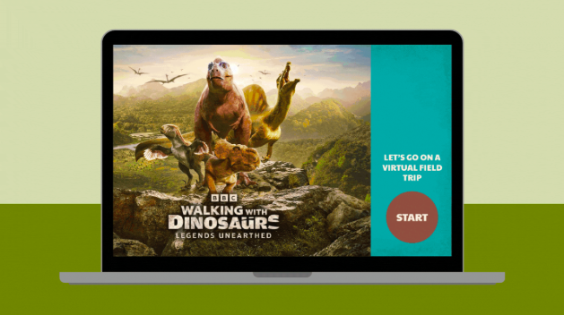 Science Virtual Field Trip From BBC Learning Hub About Dinosaurs