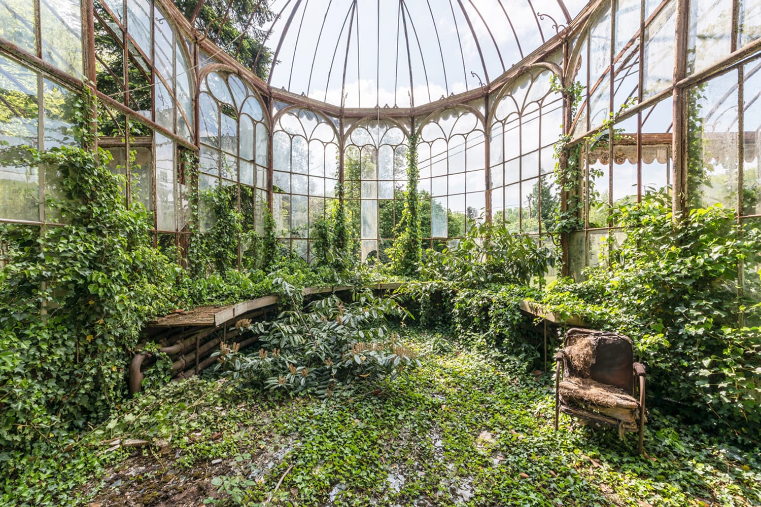 Untamed Flora Subsumes Abandoned Greenhouses in Romain Veillon’s ‘Secret Gardens’ — Colossal
