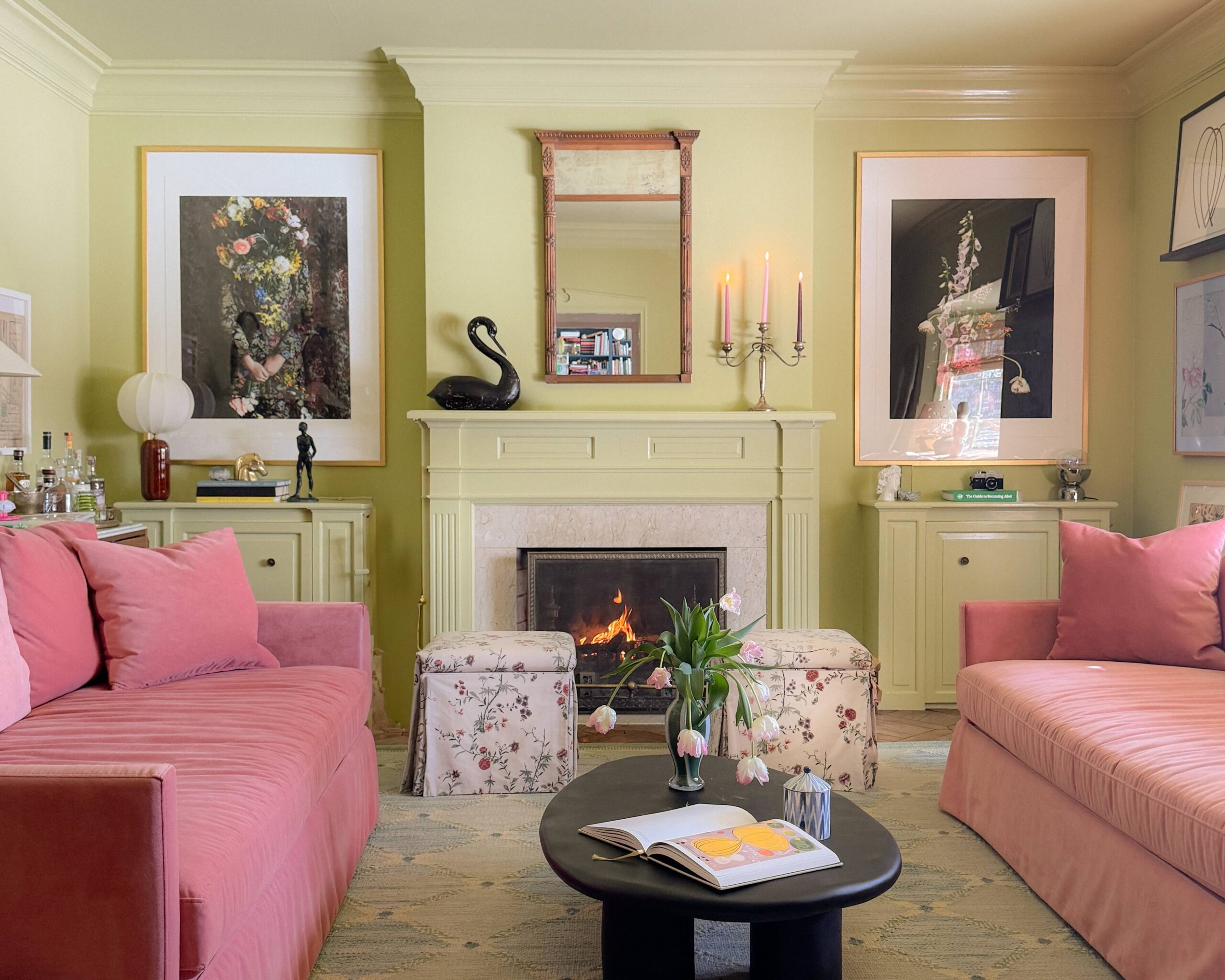 2 Pink Sofas, 1 Giant Piece of Art, and Everything Else I Changed in Our Family Room | Wit & Delight