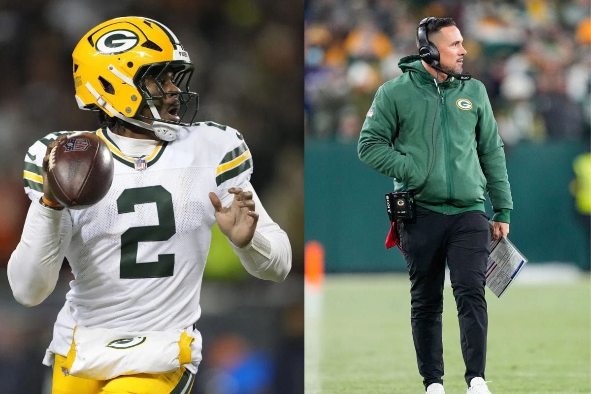 NFL fans roast Matt LaFleur over Packers HC’s heartbroken reaction to Malik Willis’ fumbled snap on 4th and 1