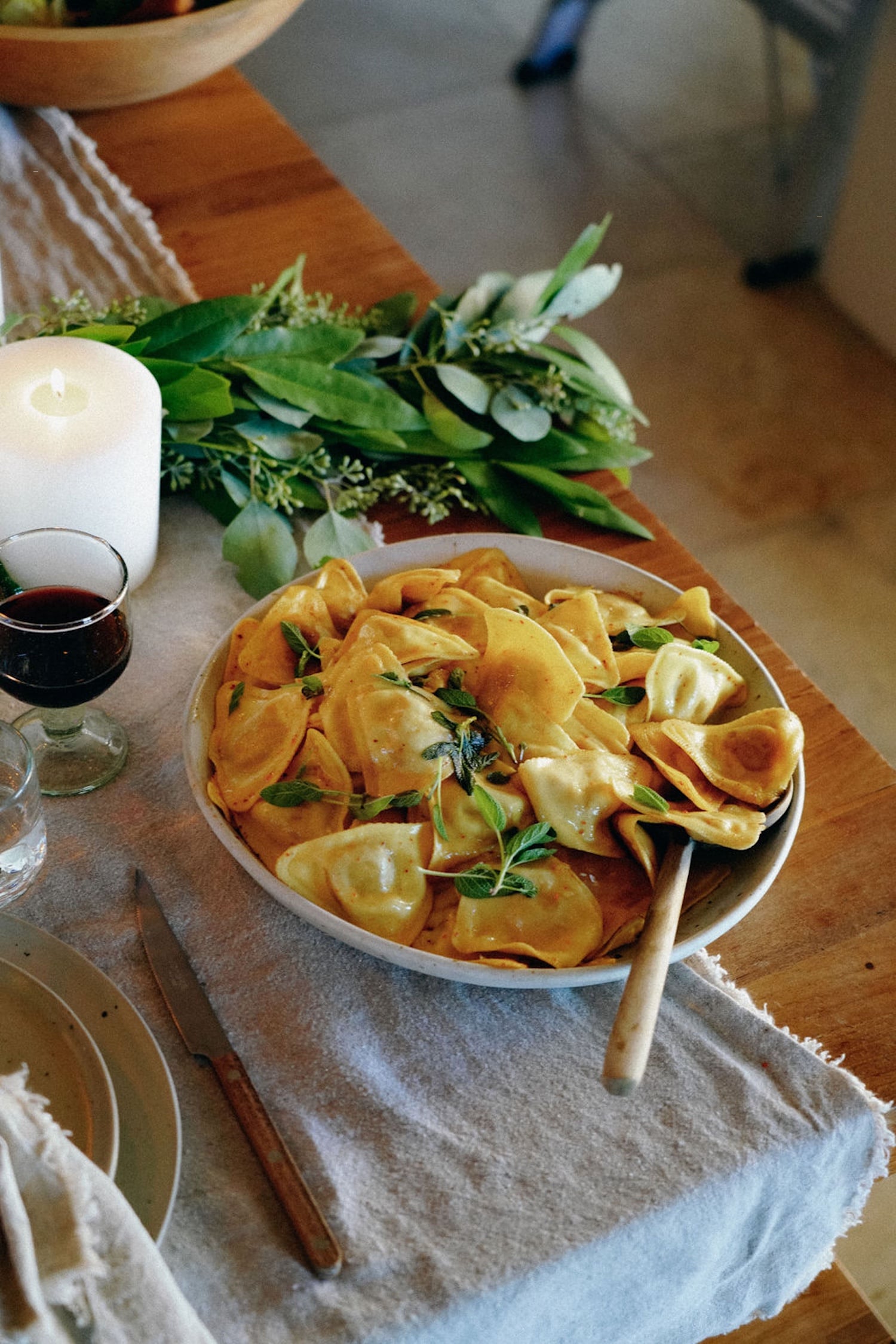 Pumpkin Ravioli with Sage Brown Butter (15-minute holiday dinner)