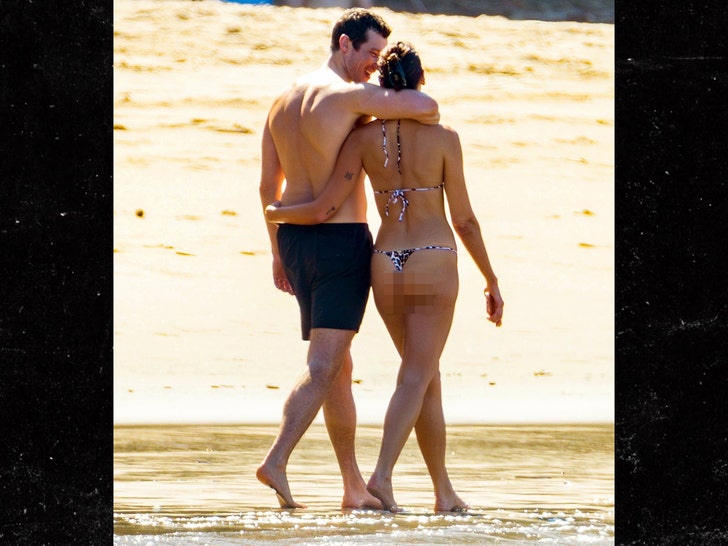 Dua Lipa Hits the Beach in Tiny Bikini, Shows PDA with Fiancé Callum Turner