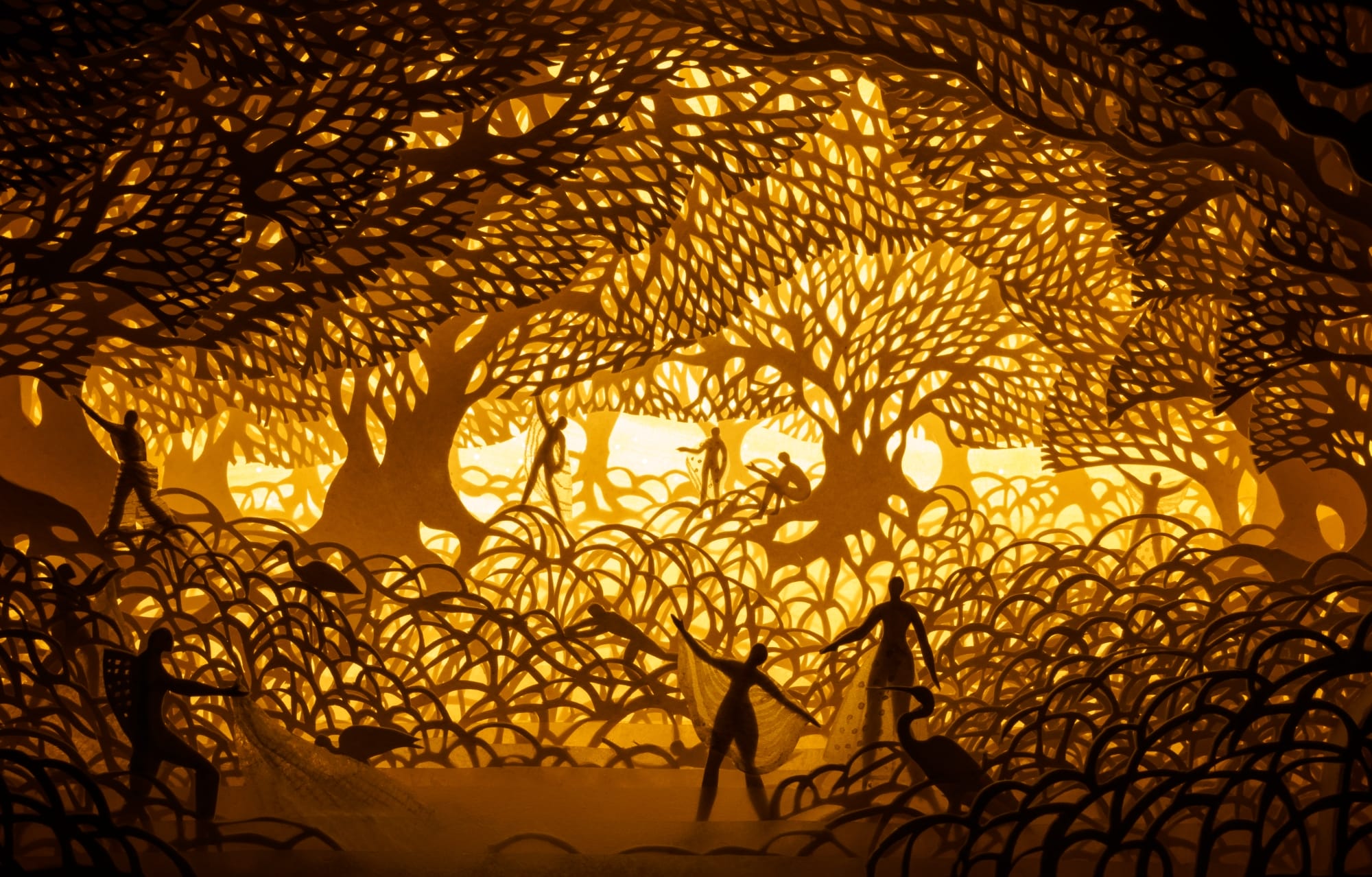 Hari & Deepti Conjure Magical Narratives with Illuminated Paper Sculptures — Colossal
