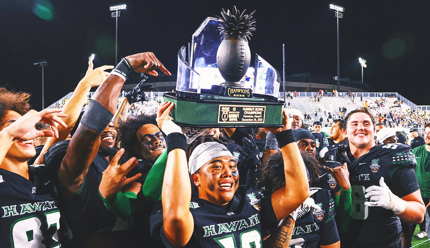 Hawaii Stuns Cal With a Clutch Touchdown Pass to Win Hawaii Bowl