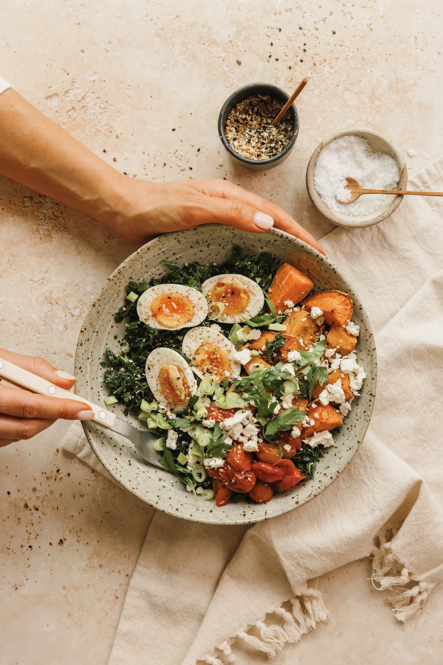 Savory Breakfast Bowl with Sweet Potato & Jammy Egg